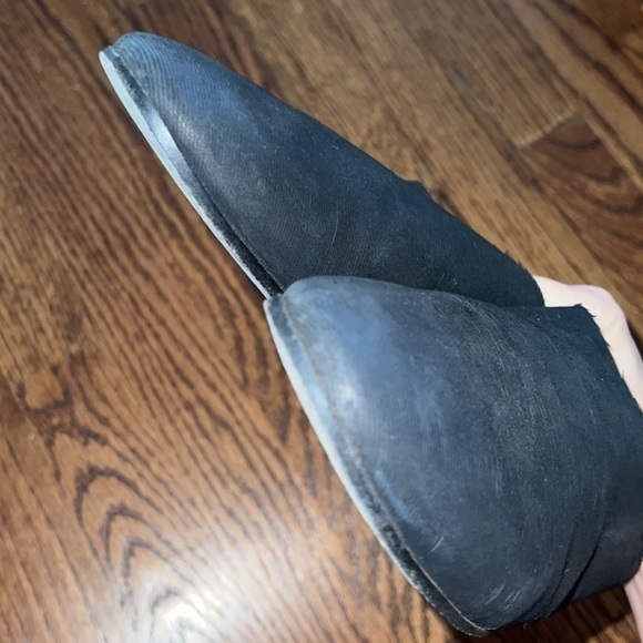 Eileen Fisher Blog Black Leather Slip On‎ Mule Slides - Picture 8 of 8